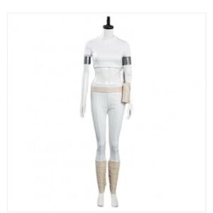 Padme Amidala White Suit From Star Wars Cosplay Costume- Size Medium